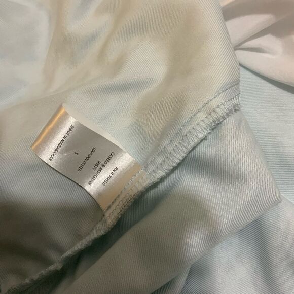 New Luli and Me Blue Cream DAINTY LACE DRESS -  Satin Ribbons - Picture 5 of 5